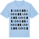 Blue Soul t-shirt med Rammbo ordlek t-shirt