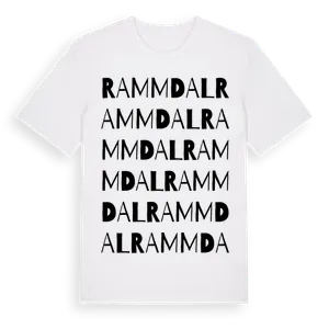 Rammdal ordlek t-shirt – ekologisk bomull t-shirt från Pinshirt