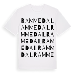 Rammedal ordlek t-shirt – ekologisk bomull t-shirt från Pinshirt