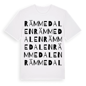 Rämmedalen ordlek t-shirt – ekologisk bomull t-shirt från Pinshirt