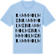 Blue Soul t-shirt med Rammholmen ordlek t-shirt