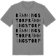 Mid Heather Gray t-shirt med Rämmingstorp ordlek t-shirt