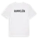 White t-shirt med Rammsjön i Sverige t-shirt