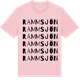 Pink Cotton t-shirt med Rammsjön ordlek t-shirt