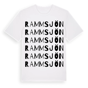 Rammsjön ordlek t-shirt – ekologisk bomull t-shirt från Pinshirt