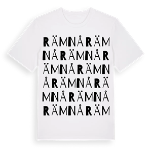 Rämnå ordlek t-shirt – ekologisk bomull t-shirt från Pinshirt
