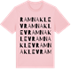 Pink Cotton t-shirt med Ramnaklev ordlek t-shirt