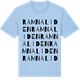 Blue Soul t-shirt med Ramnaliden ordlek t-shirt