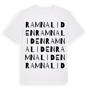 Ramnaliden ordlek t-shirt – ekologisk bomull t-shirt från Pinshirt