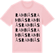 Pink Cotton t-shirt med Ramnås ordlek t-shirt