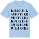 Blue Soul t-shirt med Ramnavik ordlek t-shirt