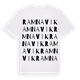 White t-shirt med Ramnavik ordlek t-shirt