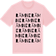 Pink Cotton t-shirt med Rämne ordlek t-shirt