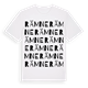 White t-shirt med Rämne ordlek t-shirt