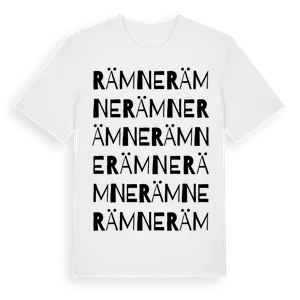 Rämne ordlek t-shirt – ekologisk bomull t-shirt från Pinshirt