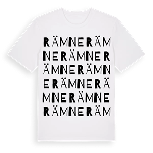 Rämne ordlek t-shirt – ekologisk bomull t-shirt från Pinshirt