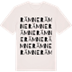 Vintage White t-shirt med Rämne ordlek t-shirt