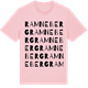 Pink Cotton t-shirt med Ramneberg ordlek t-shirt