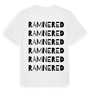 Ramnered ordlek t-shirt – ekologisk bomull t-shirt från Pinshirt