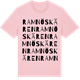 Pink Cotton t-shirt med Ramnöskären ordlek t-shirt