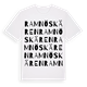 White t-shirt med Ramnöskären ordlek t-shirt