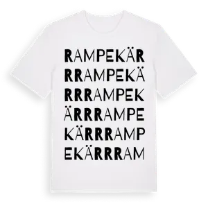 Rampekärr ordlek t-shirt – ekologisk bomull t-shirt från Pinshirt