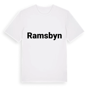 Ramsbyn fetstil t-shirt – ekologisk bomull t-shirt från Pinshirt