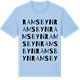 Blue Soul t-shirt med Ramsbyn ordlek t-shirt