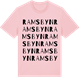 Pink Cotton t-shirt med Ramsbyn ordlek t-shirt