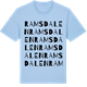 Blue Soul t-shirt med Ramsdalen ordlek t-shirt