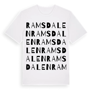 Ramsdalen ordlek t-shirt – ekologisk bomull t-shirt från Pinshirt