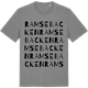 Mid Heather Gray t-shirt med Ramsebacken ordlek t-shirt