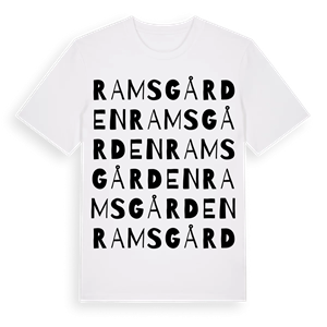 Ramsgården ordlek t-shirt – ekologisk bomull t-shirt från Pinshirt