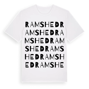 Ramshed ordlek t-shirt – ekologisk bomull t-shirt från Pinshirt