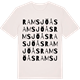 Vintage White t-shirt med Ramsjöås ordlek t-shirt