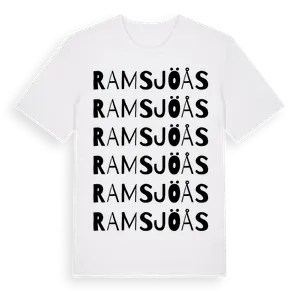 Ramsjöås ordlek t-shirt – ekologisk bomull t-shirt från Pinshirt