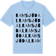 Blue Soul t-shirt med Ramsjödal ordlek t-shirt