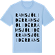 Blue Soul t-shirt med Ramsjölider ordlek t-shirt