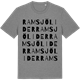 Mid Heather Gray t-shirt med Ramsjölider ordlek t-shirt