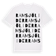 Ramsjölider ordlek t-shirt