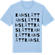 Blue Soul t-shirt med Ramslätt ordlek t-shirt