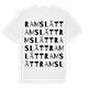 Ramslätt ordlek t-shirt