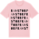 Pink Cotton t-shirt med Ramstorp ordlek t-shirt