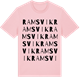 Pink Cotton t-shirt med Ramsvik ordlek t-shirt