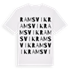 White t-shirt med Ramsvik ordlek t-shirt