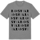 Mid Heather Gray t-shirt med Ramsvik ordlek t-shirt