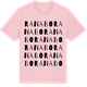 Pink Cotton t-shirt med Ranabo ordlek t-shirt