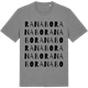 Mid Heather Gray t-shirt med Ranabo ordlek t-shirt