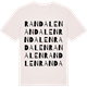 Vintage White t-shirt med Randalen ordlek t-shirt