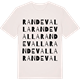Vintage White t-shirt med Randevalla ordlek t-shirt